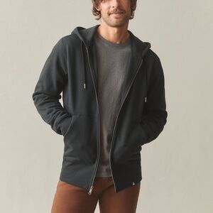 NEW American Giant Men’s Classic Full Zip Black Heavyweight Fleece Hoodie Jacket
